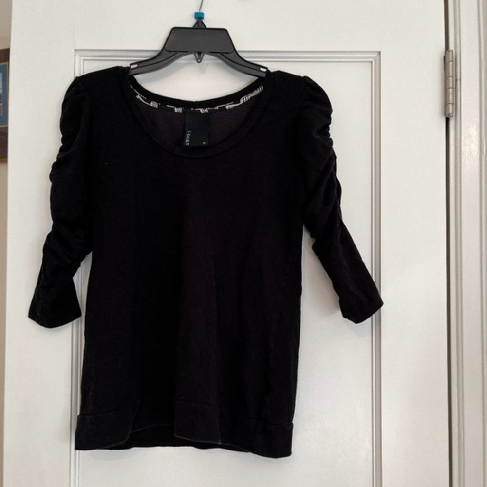Dolan Medium Black Maternity T-Shirt / 3/4 Sleeve /Size Medium